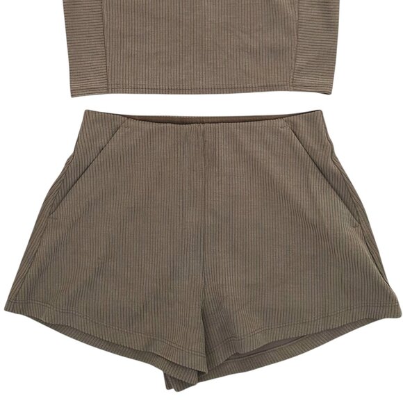 Lululemon Ribbed Softstreme Two Piece Set Nomad Athleisure - Picture 4 of 13